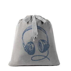 Sacca audífonos azul