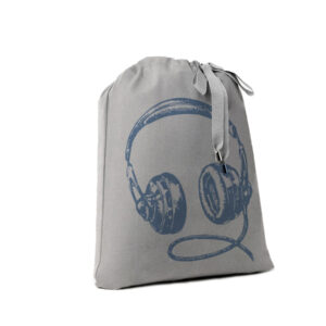 Sacca audífonos azul