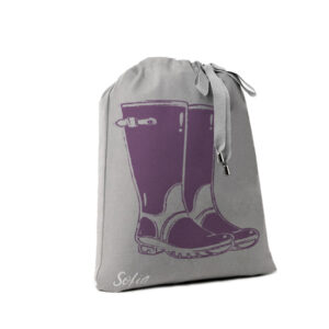 Sacca botas de lluvia rosa