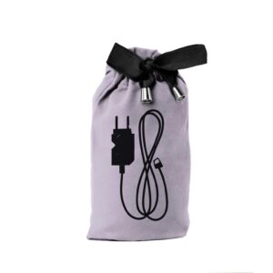 Sacca cargador celular lila