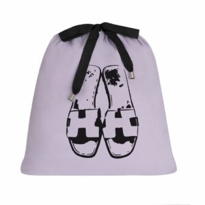 Sacca sandalia plana lila