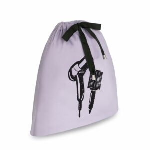 Sacca secadora y cepillos lila